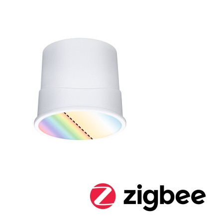 Smart - Modul LED Smart Home Zigbee Coin, rotund, 4,9W, 420lm, 230V, cu flux luminos variabil, RGBW+, satin
