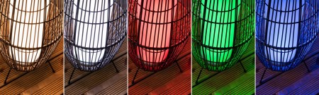Obiect luminos decorativ Basket Plug & Shine LED, Smart Home Zigbee, IP44, RGBW, 3,2W, negru [9]
