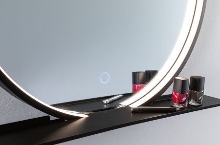 Oglindă iluminată LED Miro, IP44, 160lm, 230V, 10,5W, temperatură de culoare variabilă, negru mat [4]