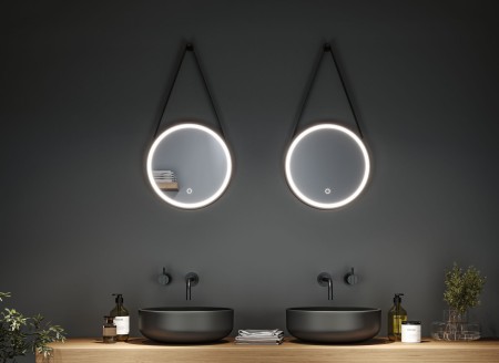 Oglindă iluminată LED Miro, IP44, temperatură de culoare variabilă, 200lm, 230V, 7,5W, negru mat [10]