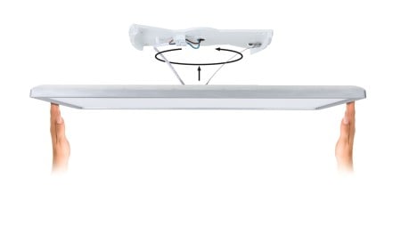 Panel LED Atria Shine Backlight, IP44, pătrat, 293x293mm, 16W, 1600lm, 4000K, aspect lemn [3]