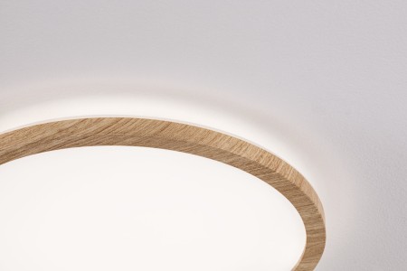 Panel LED Atria Shine Backlight, IP44, rotund, 190mm, 11,2W, 850lm, 4000K, aspect lemn [2]