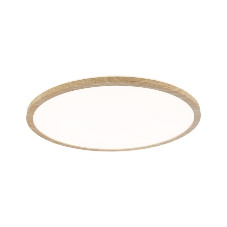 Panouri LED - Panel LED Atria Shine Backlight, IP44, rotund, 420mm, 22W, 2300lm, 3000K, aspect lemn