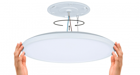 Panel LED Atria Shine, IP44, rotund, 398mm,  20,8W, 2800lm, alb, temperatură de culoare variabilă [1]