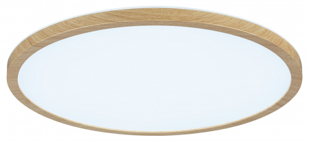 Panel LED Atria Shine, IP44, rotund, 398mm,  20,8W, 2800lm, aspect lemn, temperatură de culoare variabilă [5]