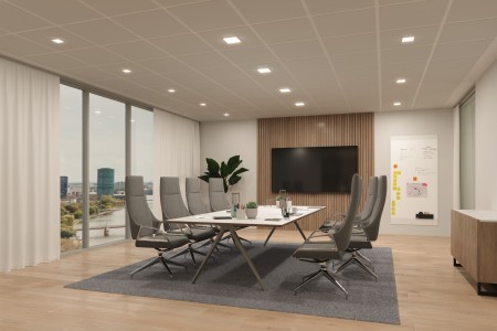 Panou încastrabil Veluna Edge VariFit LED, IP44, pătrat, 120x120mm, 650lm, 3000K, alb [5]