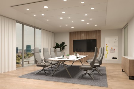 Panou încastrabil Veluna Edge VariFit LED, IP44, rotund, 160mm, 1100lm, 3000K, alb [5]