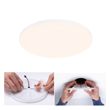Incastrabil - Panou încastrabil Veluna Edge VariFit LED, IP44, rotund, 160mm, 1100lm, 3000K, alb, cu flux luminos variabil