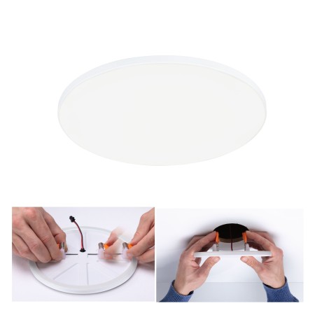 Panouri LED - Panou încastrabil Veluna Edge VariFit LED, IP44, rotund, 160mm, 1100lm, 4000K, alb, cu flux luminos variabil