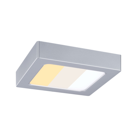 Iluminat interior - Panou LED Abia 2, White Select, cu senzor crepuscular și de mișcare, pătrat, 170x170mm, 9,5W, 1100lm, 2700 - 4000K, crom mat