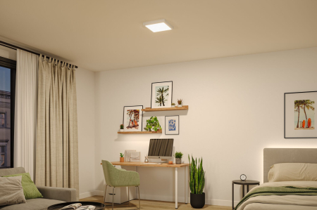 Panou LED Abia 2, White Select, cu senzor crepuscular și de mișcare, pătrat, 300x300mm, 14W, 900lm, 2700 - 4000K, alb [3]