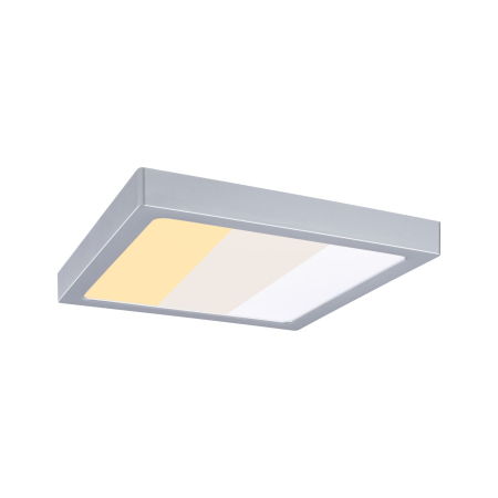 Iluminat interior - Panou LED Abia 2, White Select, cu senzor crepuscular și de mișcare, pătrat, 300x300mm, 14W, 900lm, 2700 - 4000K, crom mat