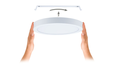Panou LED Abia 2, White Select, cu senzor crepuscular și de mișcare, rotund, 400mm, 16W, 1400lm, 2700 - 4000K, alb [7]