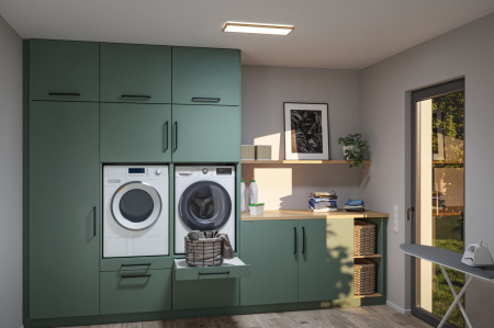 Panou LED Atria Shine, IP44, dreptunghiular, 560x200mm, 15,2W, 2030lm, 3000 - 6500K, lemn [3]