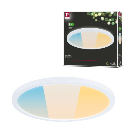 Panou LED Atria Shine, IP44, rotund, 298mm, 14,8W, 2250lm, 3000 - 6500K, alb [7]