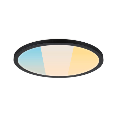 Panou LED Atria Shine, IP44, rotund, 298mm, 14,8W, 2250lm, 3000 - 6500K, negru [1]