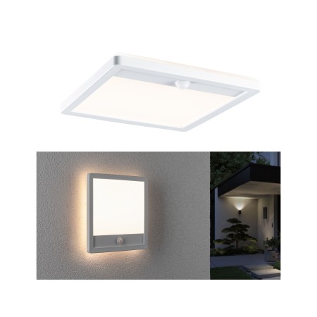Iluminat exterior - Panou LED de exterior Lamina cu senzor de mișcare 14,5W, alb, IP44