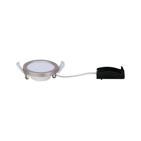 Panou încastrabil Areo LED rotund IP23 LED 1x5W 3000K 230V 80mm nichel mat/plastic [4]