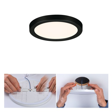 Incastrabil - Panou încastrabil Areo VariFit LED, IP44, rotund, 118mm, 3000K, negru