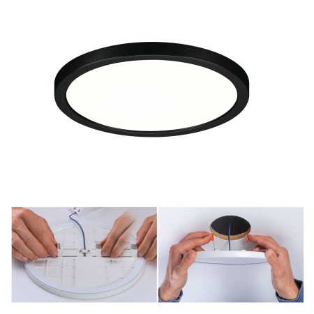 Incastrabil - Panou încastrabil Areo VariFit LED, IP44, rotund, 175mm, 4000K, negru