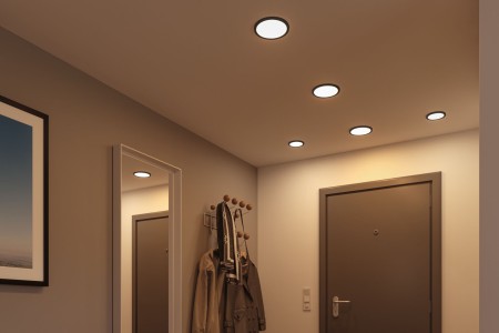 Panou încastrabil Areo VariFit LED, IP44, rotund, 175mm, 3000K, negru [7]
