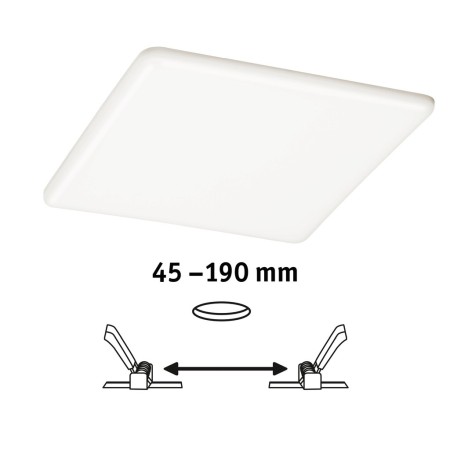 Panou încastrabil fără ramă Veluna LED VariFit IP44 10W 4000K 125x125mm plastic [1]