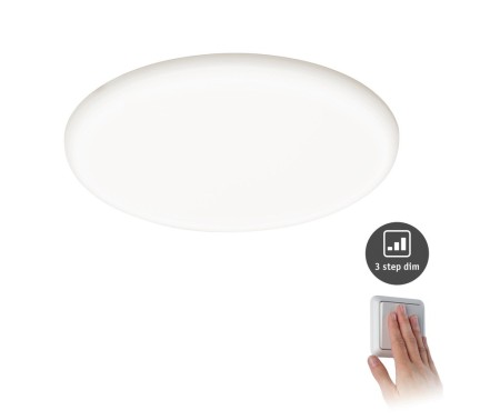 Panouri LED - Panou încastrabil fără ramă Veluna VariFit IP44 17W 3000K 185mm cu flux luminos variabil în 3 pași
