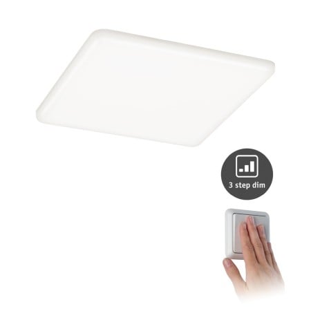 Panouri LED - Panou încastrabil fără ramă Veluna VariFit IP44 17,5W 4000K 185x185mm cu flux luminos variabil în 3 pași