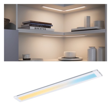 Iluminat pentru bucatarie - Panou Clever Connect Border 300mm 5W 2700-6500K 12V, alb mat, cu temperatură de culoare variabilă