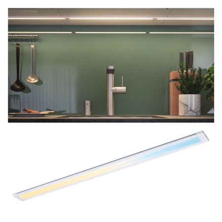 Iluminat pentru bucatarie - Panou Clever Connect Border 500mm 8W 2700-6500K 12V, alb mat, cu temperatură de culoare variabilă