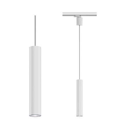 Sină trifazică - Pendul Artemons pentru șină Paulmann ProRail3, GU10, max. 10W, cu flux luminos variabil, 230V, alb