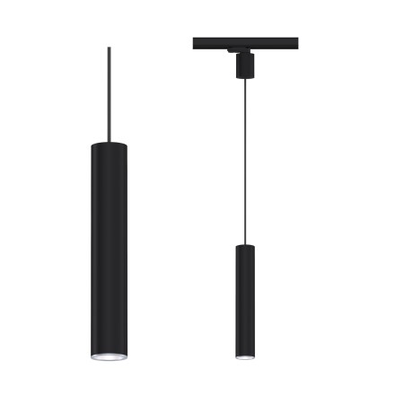 Sină trifazică - Pendul Artemons pentru șină Paulmann ProRail3, GU10, max. 10W, cu flux luminos variabil, 230V, negru