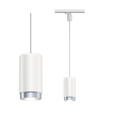 Sină trifazică - Pendul Corus pentru șină Paulmann ProRail3 Corus, E27, max. 50W, cu flux luminos variabil, 230V, alb