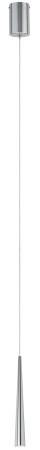 Pendul cu fir textil gri Gutta LED 1x7W aluminiu periat 230V metal [1]