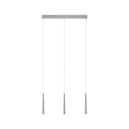 Pendul cu trei fire textile gri Gutta LED 3x7W aluminiu periat 230V metal [2]