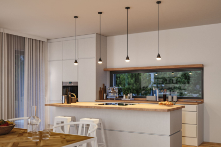 Pendul LED Luia, GU10, max. 10W, satin-negru mat [3]