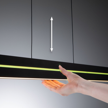 Pendul LED Raiko, RGBW+, cu flux luminos variabil, 2300lm / 370lm, 19W / 6W, negru [5]