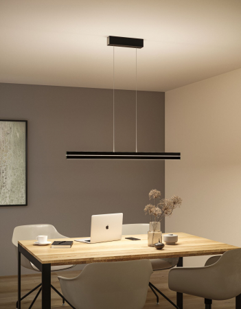 Pendul LED Raiko, RGBW+, cu flux luminos variabil, 2300lm / 370lm, 19W / 6W, negru [3]