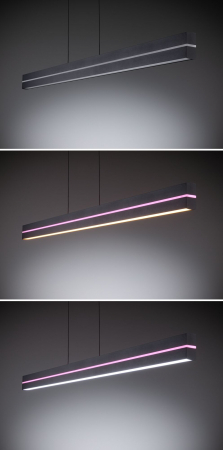 Pendul LED Raiko, RGBW+, cu flux luminos variabil, 2300lm / 370lm, 19W / 6W, negru [7]