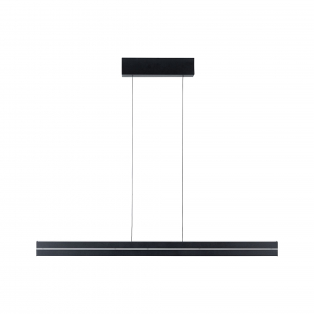 Living - Pendul LED Raiko, RGBW+, cu flux luminos variabil, 2300lm / 370lm, 19W / 6W, negru