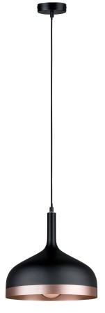 Pendul Neordic Embla cu fir textil max.1x20W E27 negru/cupru mat 230V metal   [1]