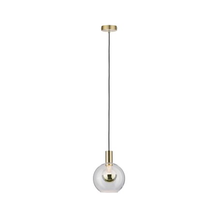 Pendul Neordic Esben cu fir textil max1x20W E27 clar/alamă 230V sticlă/metal [1]