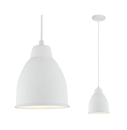 Iluminat pentru plante - Pendul Neordic Hilla max. 1x40W, E27, alb, 230V, metal