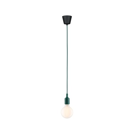 Pendul Neordic Ketil, E27, max. 60W, verde închis-negru, silicon-plastic [2]
