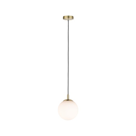 Pendul Neordic Menja cu fir textil max1x20W E27 alb/alamă 230V sticlă/metal [2]