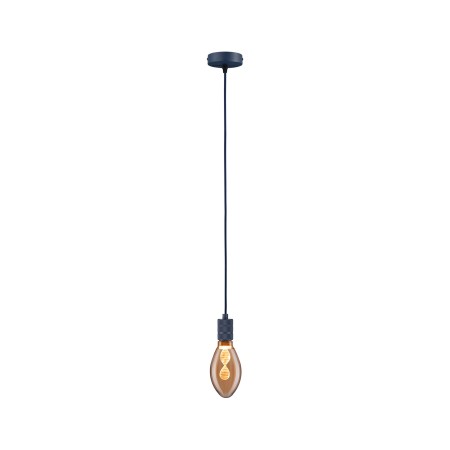 Pendul Neordic Tilla max1x60W E27,  albastru închis, 230V, textil/metal [4]