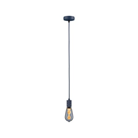Pendul Neordic Tilla max1x60W E27,  albastru închis, 230V, textil/metal [5]