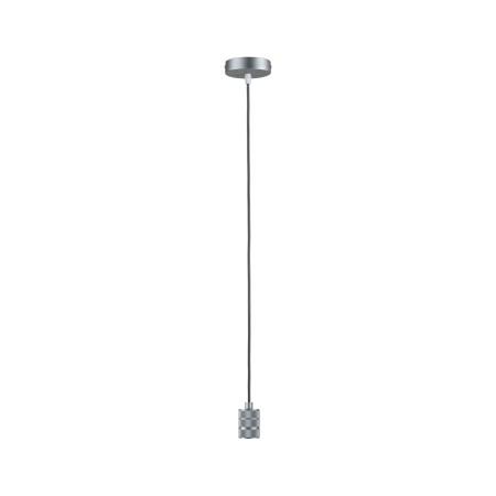 Pendul Neordic Tilla max1x60W E27,  gri aluminiu, 230V, textil/metal [1]