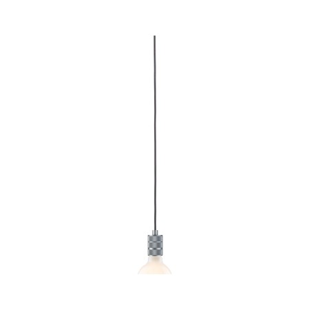 Pendul Neordic Tilla max1x60W E27,  gri aluminiu, 230V, textil/metal [2]