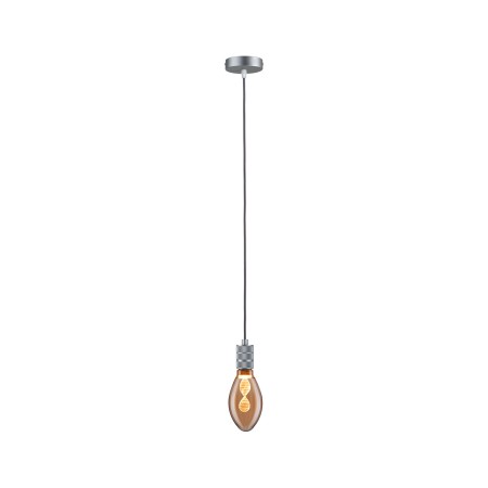 Pendul Neordic Tilla max1x60W E27,  gri aluminiu, 230V, textil/metal [4]